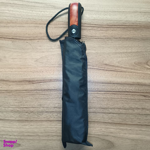 چتر اتوماتیک مدل فول دسته طرح چوب همراه با کاور