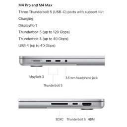 لپ تاپ 14.2 اینچی اپل مدل MacBook Pro MX2H3 2024 LLA-M4 Pro-24GB RAM-512GB SSD