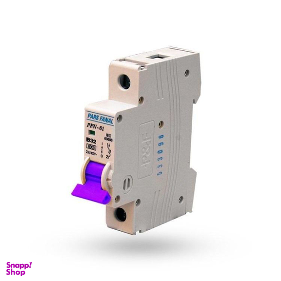کلید مینیاتوری تک پل 32 آمپر پارس فانال مدل B32