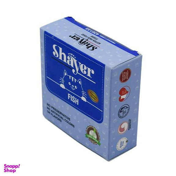 کنسرو غذای گربه شایر مدل Kitten Fish وزن 90 گرم