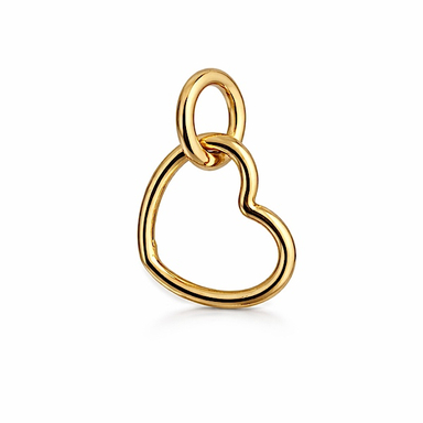 آویز گردنبند طلا 18 عیار زنانه مدل قلب کد 00345