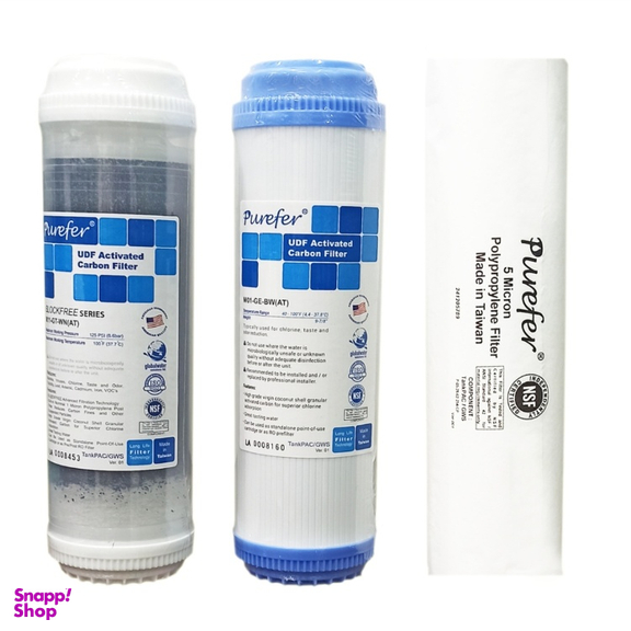 فیلتر تصفیه کننده آب تانک پک مدل سه مرحله مجموعه ۳ عددی