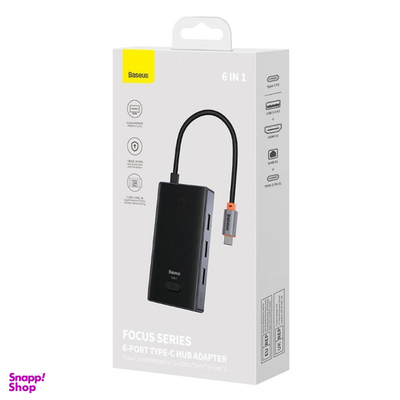 هاب 6 پورت Type-C بیسوس مدل BS-OH078