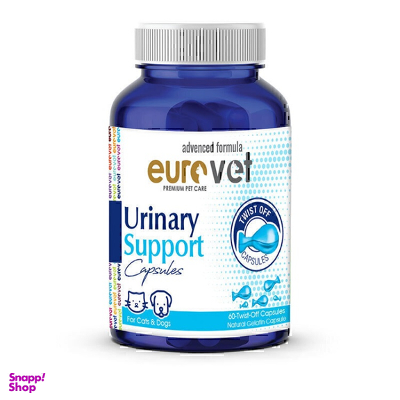 قرص مکمل تقویتی سگ و گربه یوروپت مدل Urinary Support بسته 60 عددی