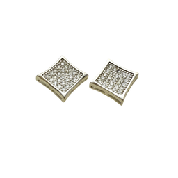 گوشواره نقره 925 عیار زنانه طرح مربع کد 48008 EAR