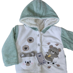 کاپشن دو تکه نوزاد گلیران کد 126 رنگ سبز