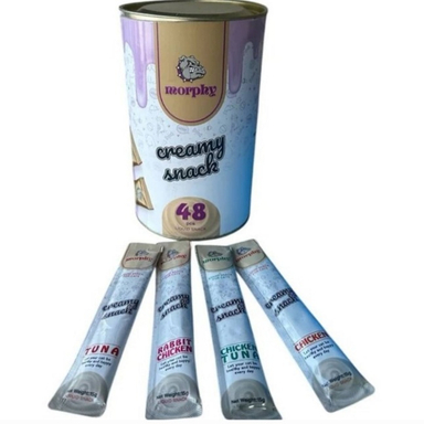 بستنی گربه مورفی طعم مرغ، ماهی، مرغ‌ و ماهی، مرغ‌ و خرگوش وزن 15 گرم بسته ۴ عددی