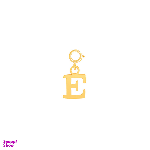 آویز گردنبند طلا 18 عیار زنانه پرسته مدل حرف E قفل دار