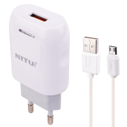 شارژر دیواری 2.4 آمپر نیتو مدل TC033 به همراه کابل MicroUSB