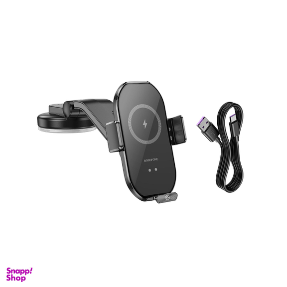 پایه نگهدارنده و شارژر وایرلس گوشی موبایل بروفون مدل BH206