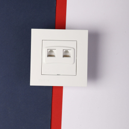 پریز شبکه دو پورت خیام الکتریک مدل آرام