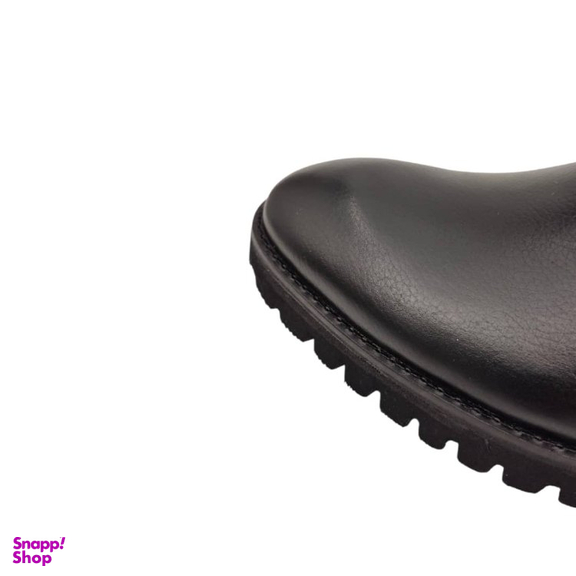 نیم بوت طبی مردانه چرم ریباری مدل Z26 رنگ مشکی