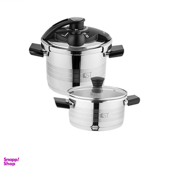 زودپز دوقلو kst مدل کلیپسی کد 6985 گنجایش 6 لیتر