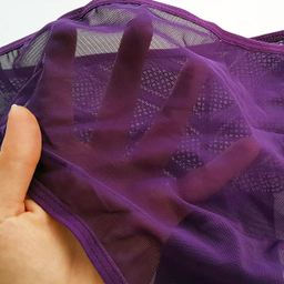 ست شورت و سوتین زنانه میسا مدل فنردار گیپوری کد 4717-6035 رنگ بنفش