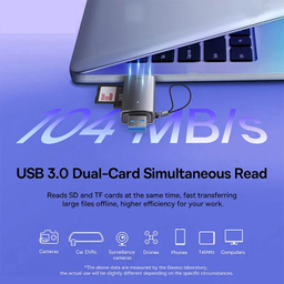 کارت خوان Type-C/USB باسئوس مدل WKQX060113