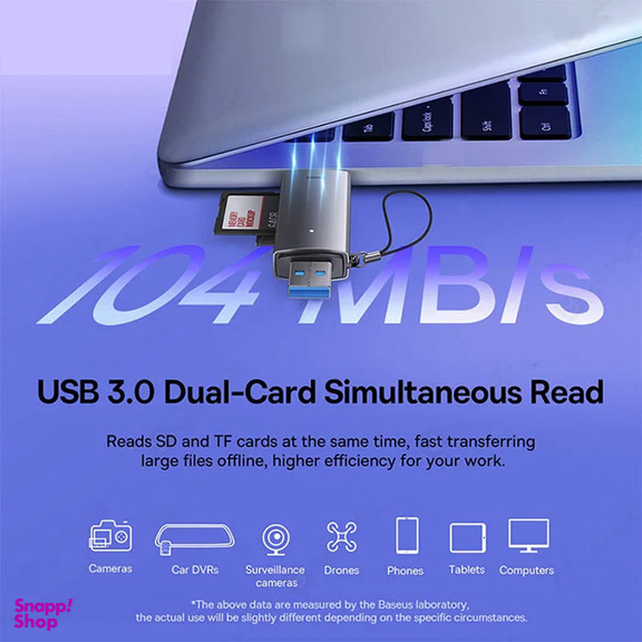کارت خوان Type-C/USB باسئوس مدل WKQX060113