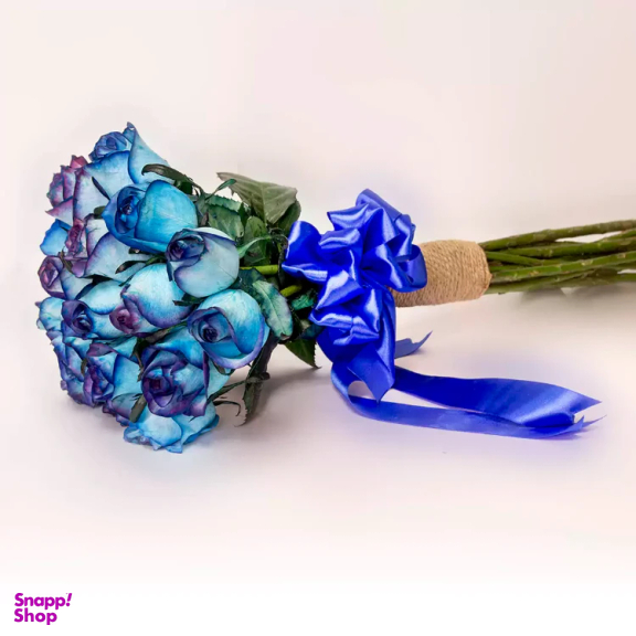 دسته گل رز طبیعی گل باختر کد 21916