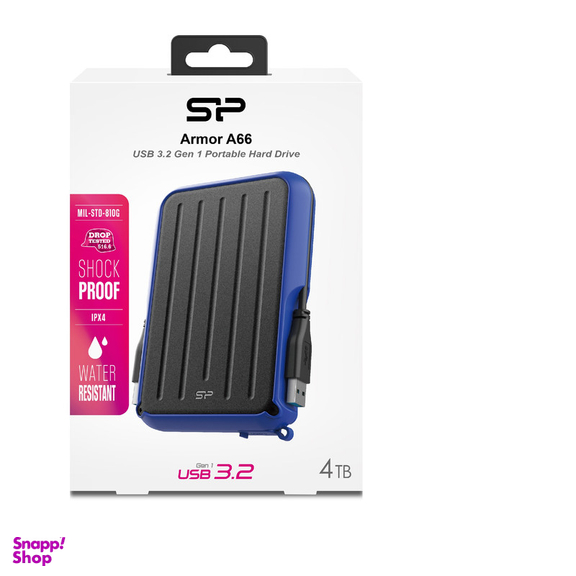هارد اکسترنال سیلیکون پاور مدل Armor A66 ظرفیت 4 ترابایت
