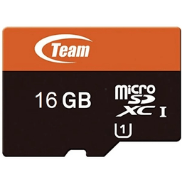 کارت حافظه تیم گروپ مدل MicroSDHC U1 Class 10 کد 001 ظرفیت 16 گیگابایت