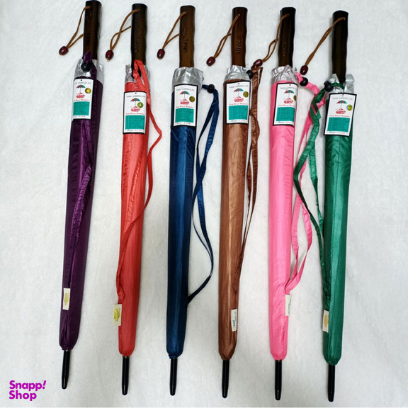 چتر 24 فنره دسته چوبی مدل تانک کد 738