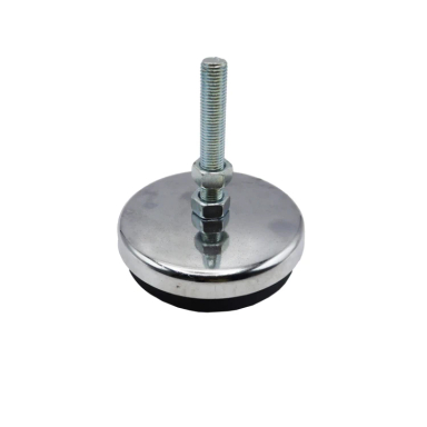 پایه ضربه گیر مدل کف لاستیکی کد YP-NIKEL CHROME-134MM/14MM