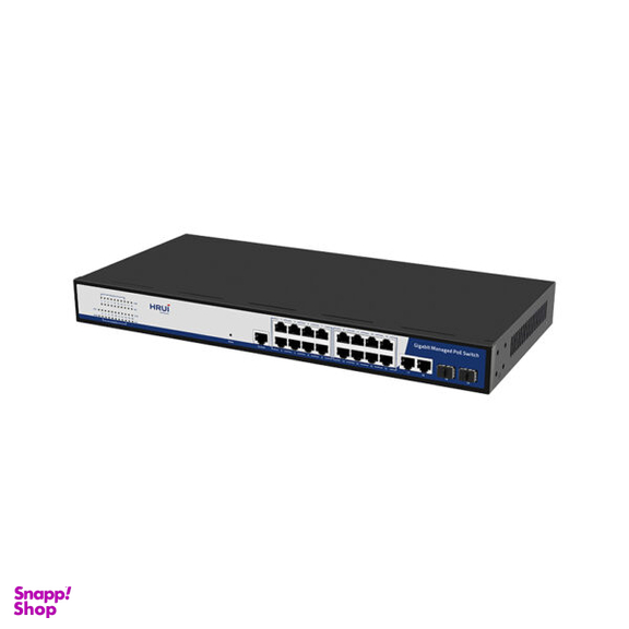 سوئیچ 16 پورت اچ آر یو آی مدل HR-AFGM-1622S-300