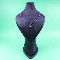 گردنبند زنانه طرح ستاره دریایی مدل دست ساز منجوقی کد 05