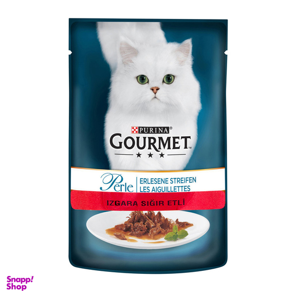 غذای مرطوب گربه بالغ پورینا مدل Perle-Beef وزن 85 گرم