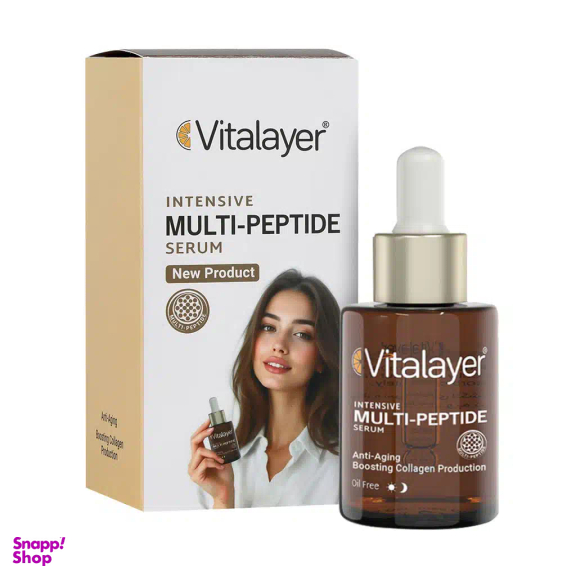 سرم ضد چروک ویتالیر مدل Multi Peptide حجم 30 میلی لیتر