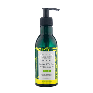 ژل شستشوی صورت دیپ سنس مدل Amla Oil حاوی عصاره درخت چای و بامبو حجم 250 میلی‌ لیتر