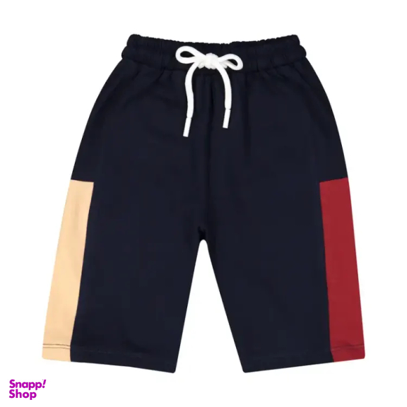 ست تیشرت و شلوارک پسرانه مادر مدل دایان کد AM-MA48K رنگ سرمه ای