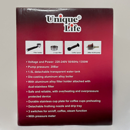 اسپرسوساز یونیک لایف مدل UL-6928