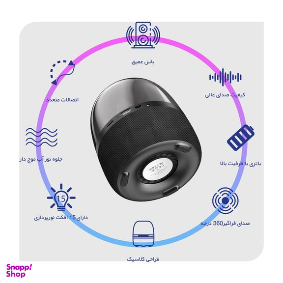 اسپیکر بلوتوثی بروفون مدل BP8
