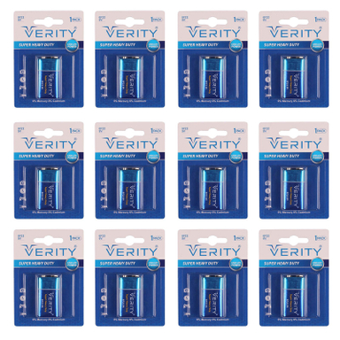 باتری کتابی وریتی مدل Super Heavy Duty بسته 12 عددی