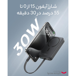 پاوربانک بیسوس مدل magnetic mini 30W ظرفیت 10000 میلی آمپر ساعت