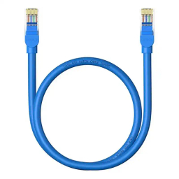 کابل شبکه باسئوس مدل Round RJ45 Cat6 طول 50 سانتی‌ متر