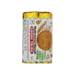 بیسکویت چند غله استوانه ساقه طلايی مینو وزن 220 گرم