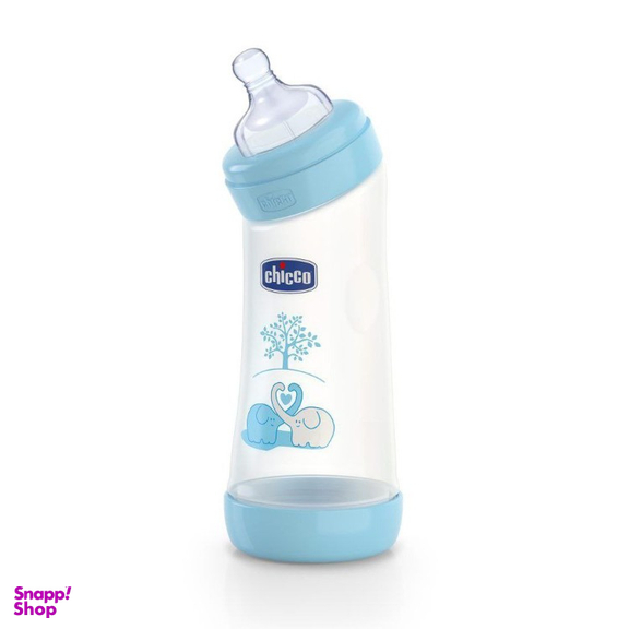 شیشه شیر چیکو طرح فیل مدل زاویه دار گنجایش 250 میلی لیتر