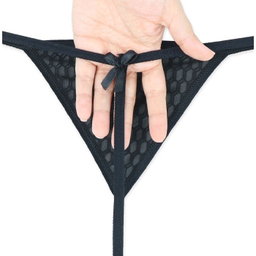 ست دو شورت و سوتین هارنس دار ژوبین طرح لونه زنبوری رنگ مشکی