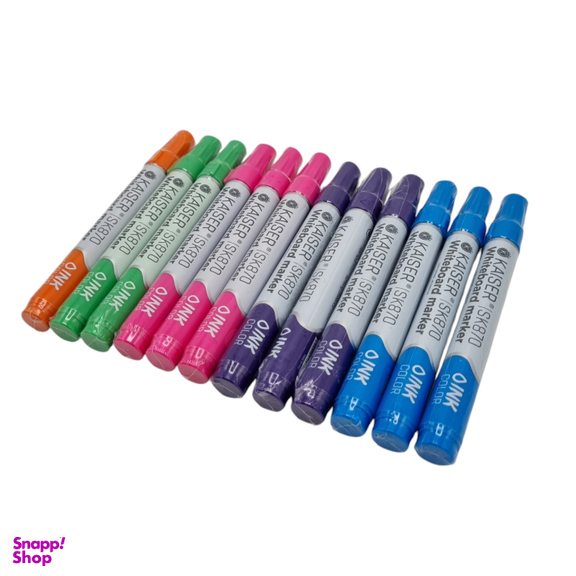 ماژیک وایت برد کایزر کد sk870 مجموعه 12 عددی
