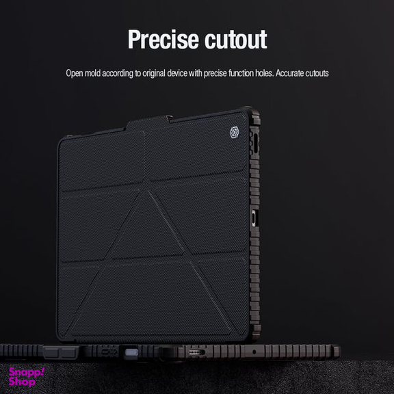 کیف کلاسوری نیلکین مدل Camshield Bumper Flip Folding مناسب تبلت سامسونگ Galaxy Tab S9 Fe Plus