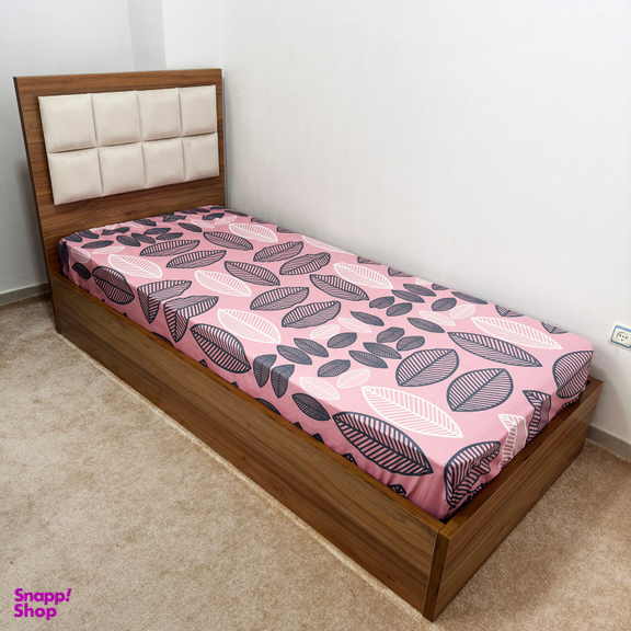 ملحفه ناتوسا مدل کشدار ماکائو یک نفره سایز 120×200 سانتی متر