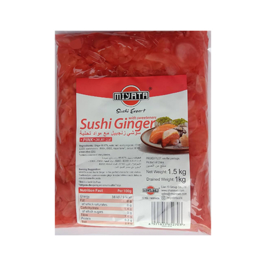 ترشی زنجبیل صورتی میاتا وزن 1500 گرم