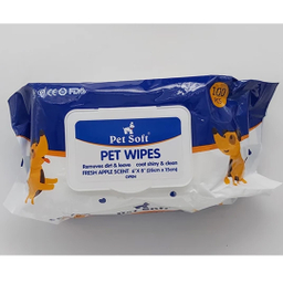 دستمال مرطوب سگ و گربه پت سافت کد Wipes-01