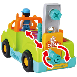 ماشین ابزار موزیکال و چراغدار هولی تویز مدل 6109 Little Mechanic Tool Truck with Light and Music