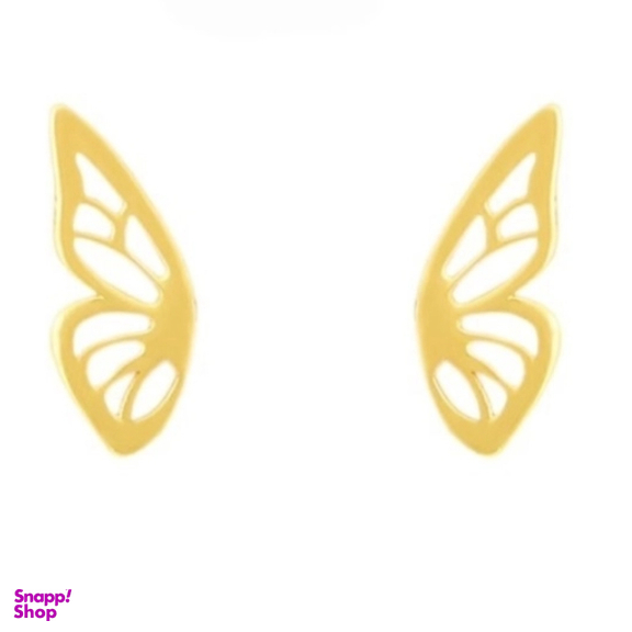 گوشواره طلا 18 عیار زنانه طرح پروانه کد A99