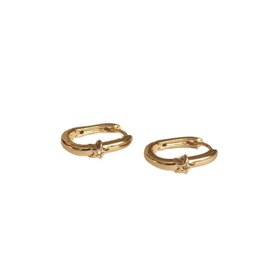 گوشواره زنانه ژوپینگ طرح نگین ستاره کد S480