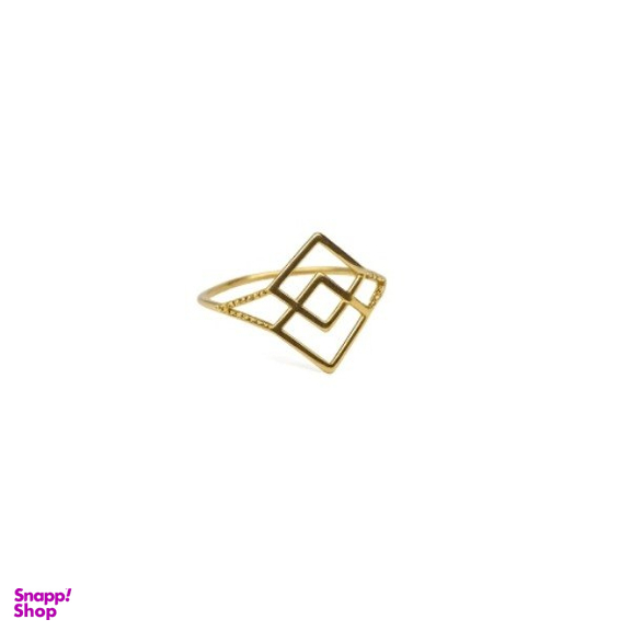 انگشتر طلا 18 عیار زنانه مدل لوزی کد 1124 سایز 11