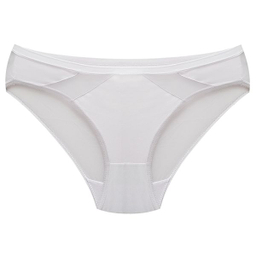 ست شورت و سوتین زنانه پانیذ مدل ساتن وسط توری بدون فنر کد 4648 رنگ سفید