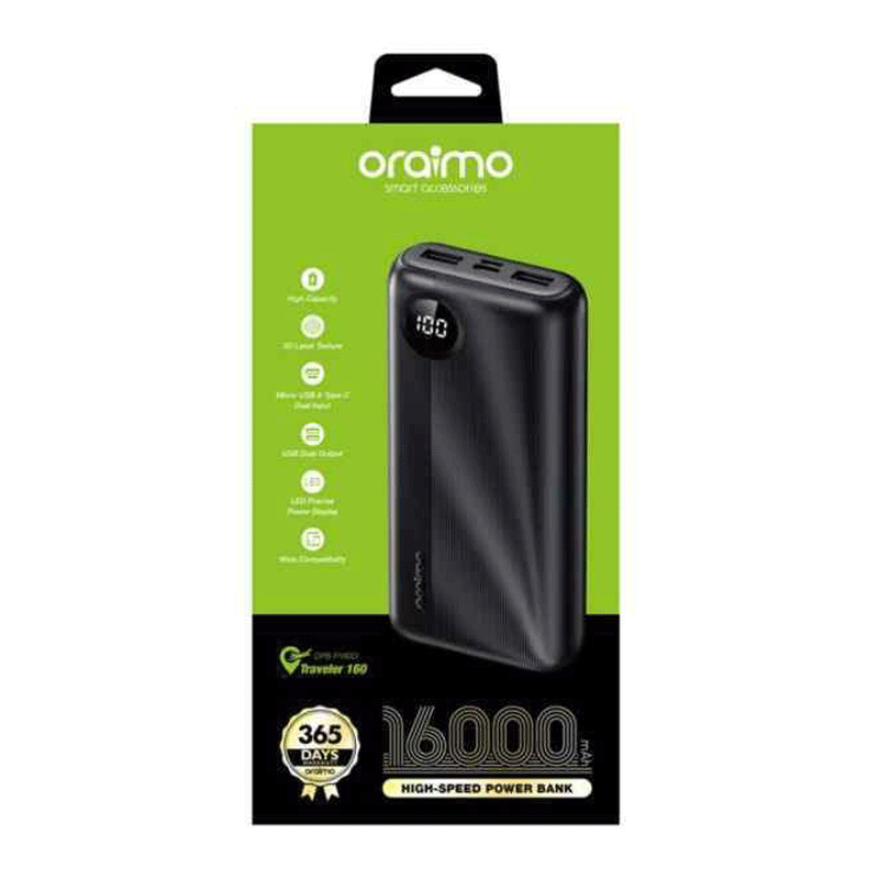 پاور بانک اورایمو مدل Traveler 3 Byte OPB-P271D ظرفیت 27000 میلی آمپر ساعت